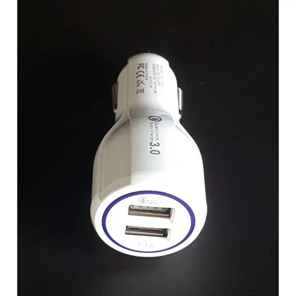 Double LED Port Car Charger for iPhone, Samsung, Other Devices - Picture 4 of 6